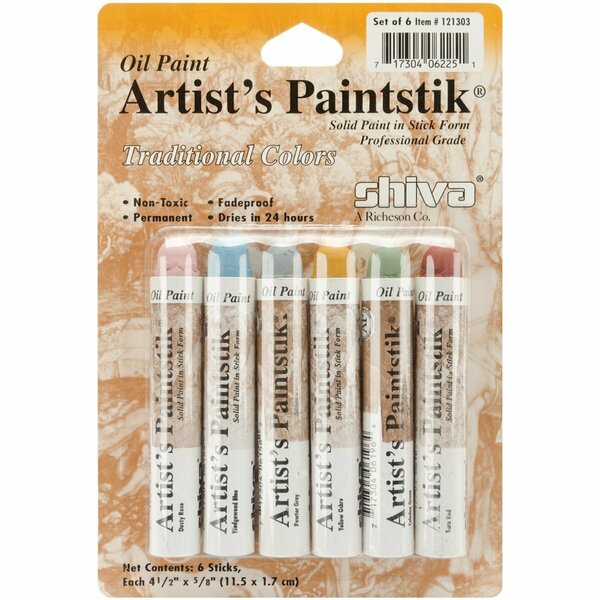 Jack Richeson Artist'S Paintstiks g-Traditional, 6PK 121303